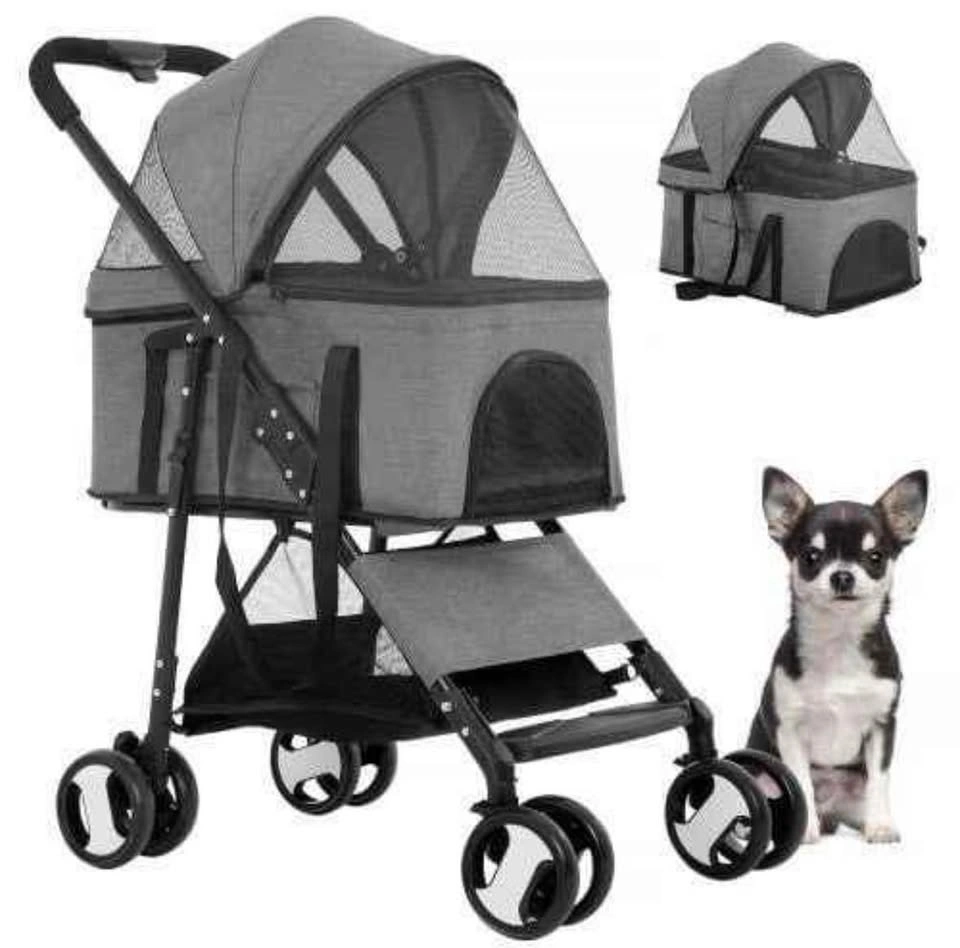 PET STROLLER FOLDABLE (GREY) - photo 2