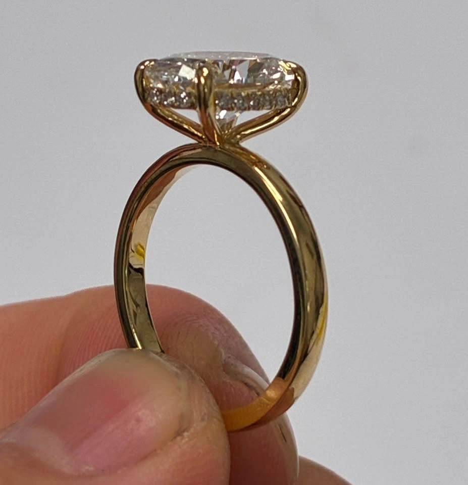 14K Yellow Gold 2.5ct IGI Certified Diamond Ring - photo 2