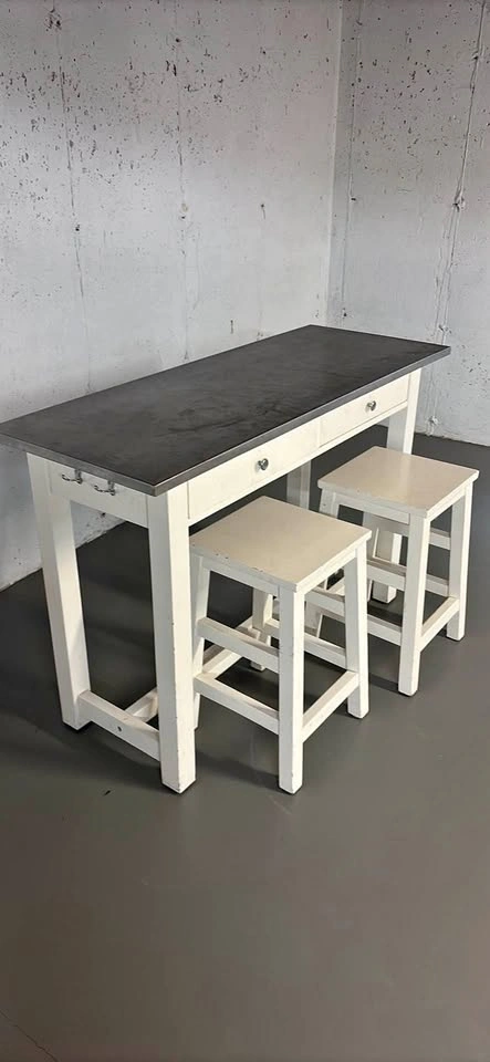 Pottery Barn Balboa counter table and stool set