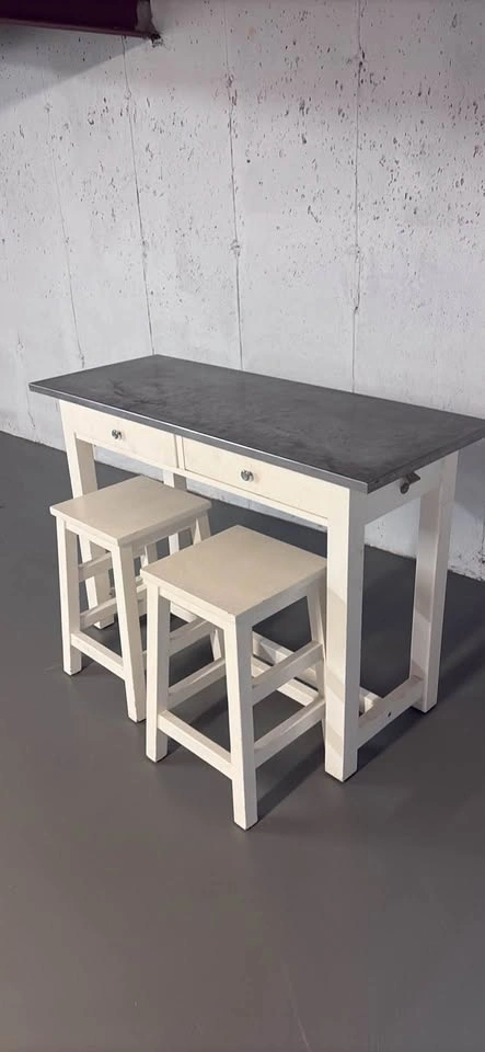 Pottery Barn Balboa counter table and stool set - photo 2