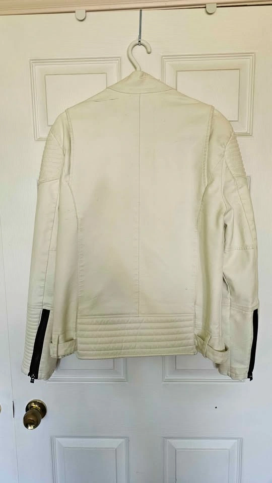 XRAY Jeans Men's Faux Leather Moto Jacket - Size M (Collar Flaw) - photo 2