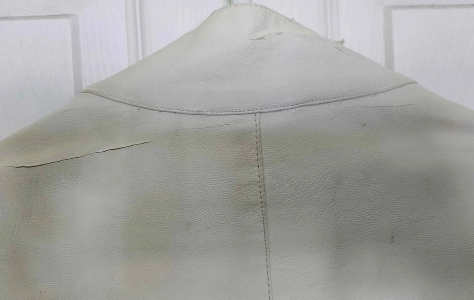 XRAY Jeans Men's Faux Leather Moto Jacket - Size M (Collar Flaw) - photo 3