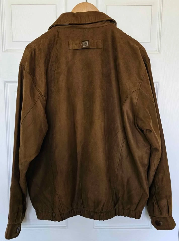 Brand New Rainforest Men's Faux Suede Keeneland Bomber Jacket - photo 2