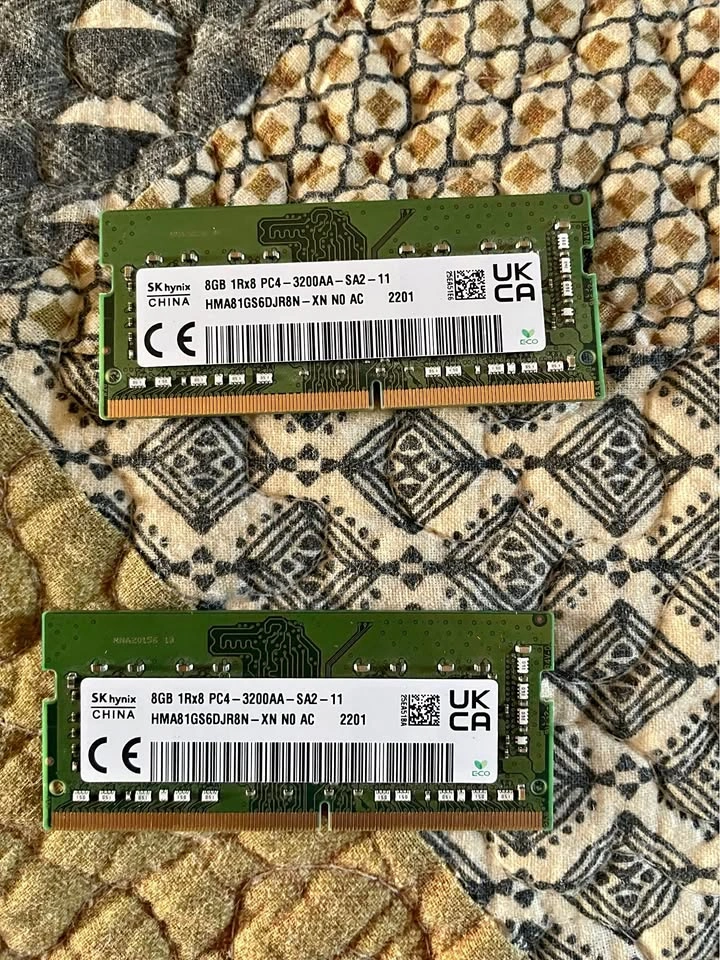 16GB (2x8GB) DDR4-3200 Laptop RAM