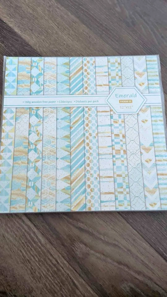 Emerald 12"x12" Patterned Paper Pack - 24 Sheets
