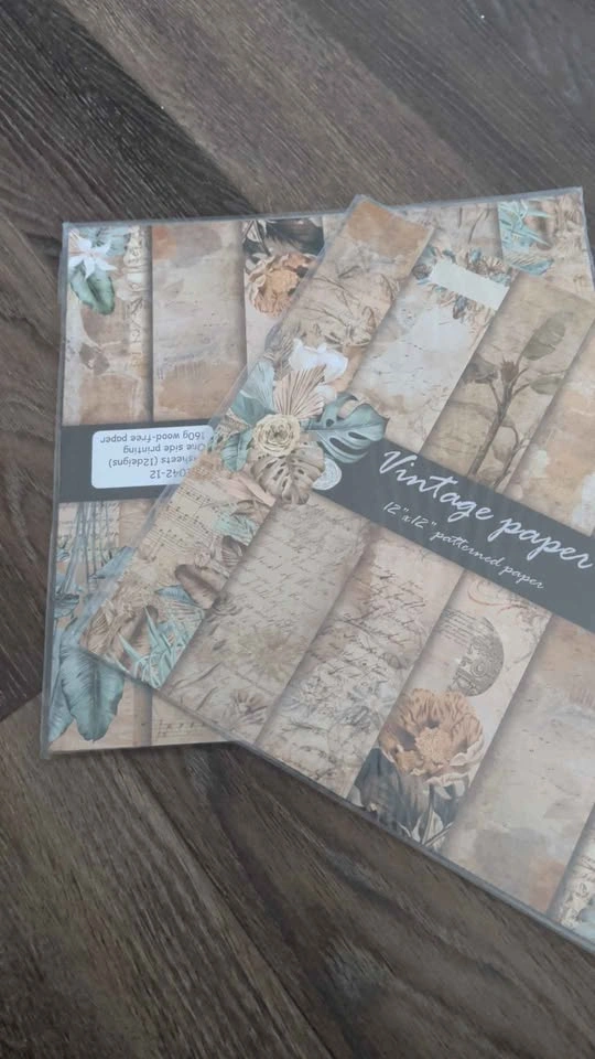 Vintage Patterned Paper 12"x12" - 24 Sheets - photo 2