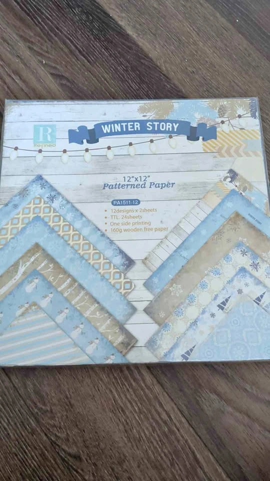 Refined Winter Story 12x12 Patterned Paper