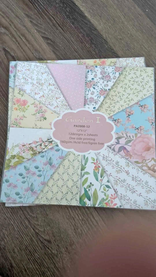 Garden I PA2008-12 Scrapbook Paper Pad