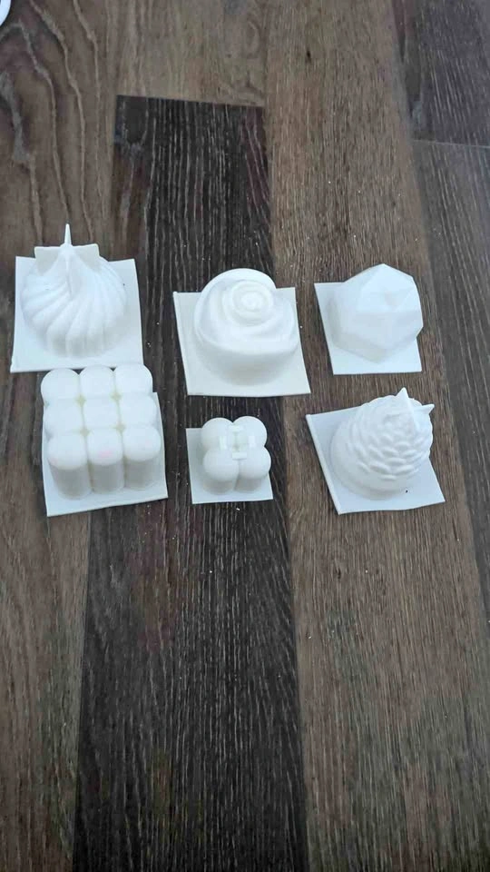 Set of 6 Silicone Candle and Soap Molds