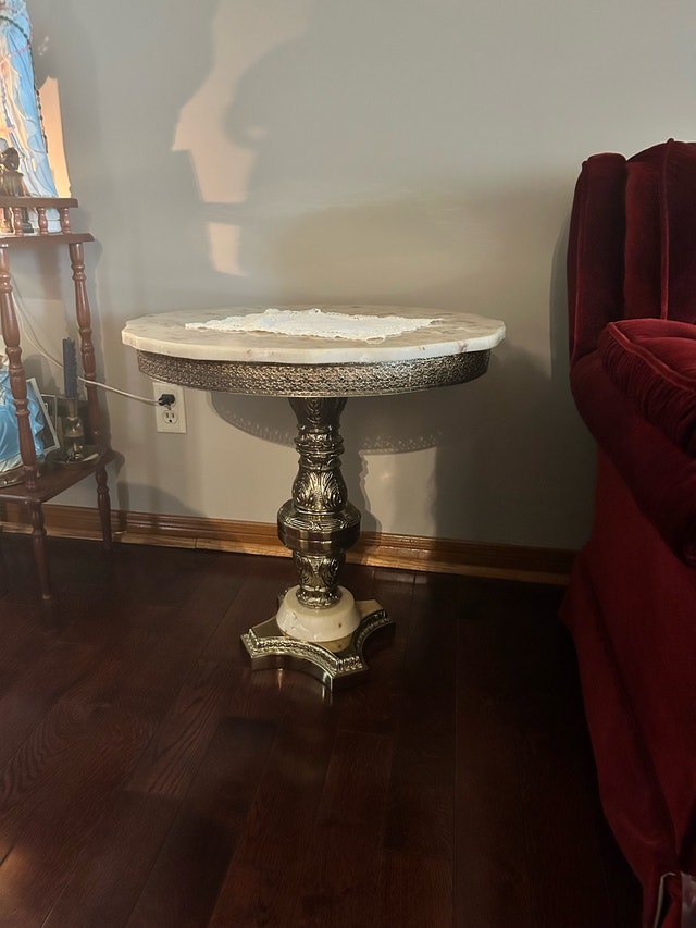 Italian Marble Coffee and End Table Set - photo 2