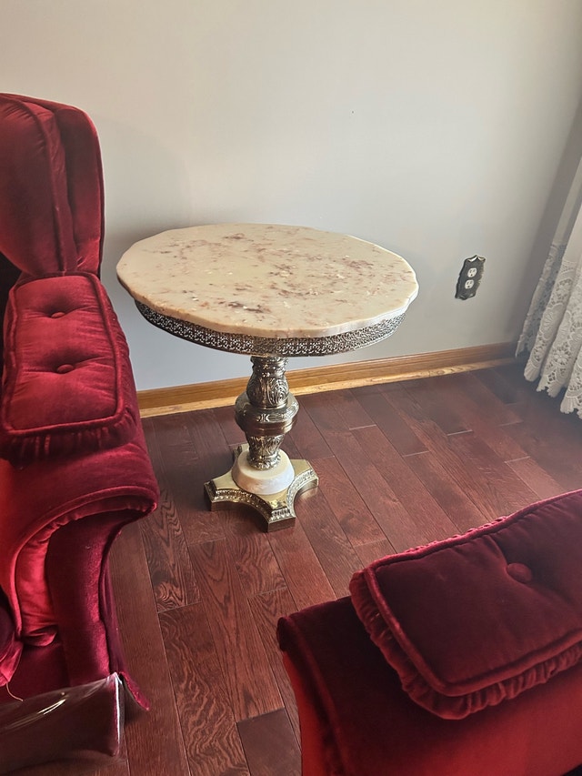 Italian Marble Coffee and End Table Set - photo 3