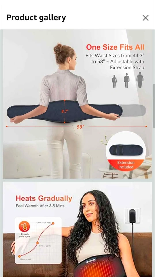 Comfier Heat Vibration massage belt - photo 2