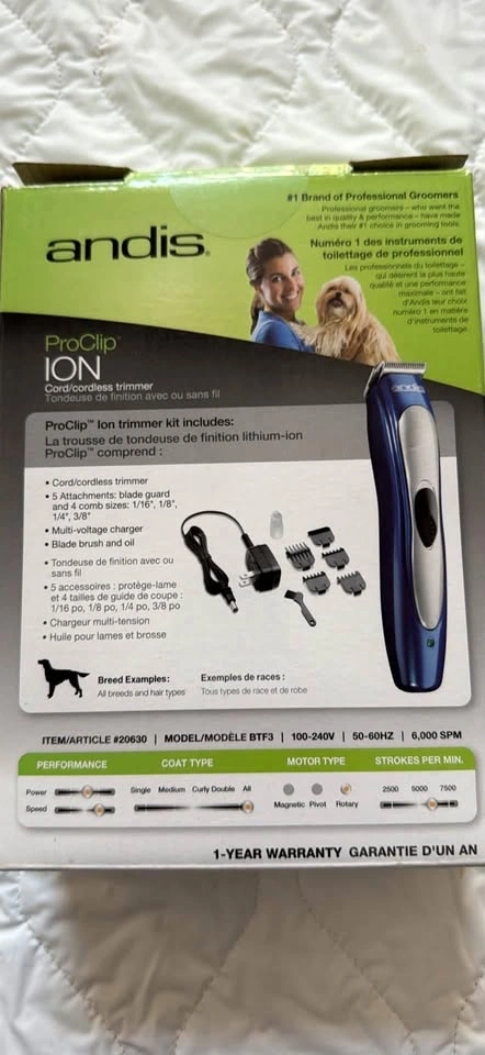 Andis Cord/Cordless Trimmer for Pets - photo 2