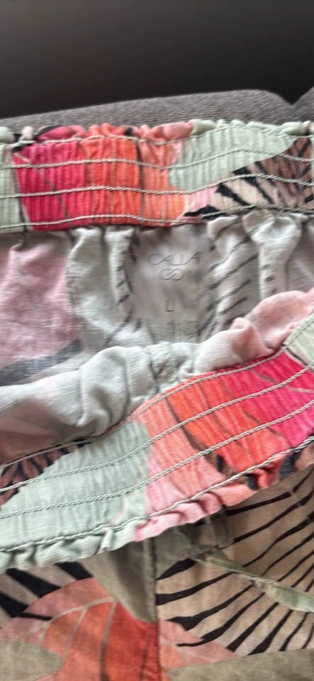 CALIA Women's Size L Tropical Print Wide Leg Pants - photo 2