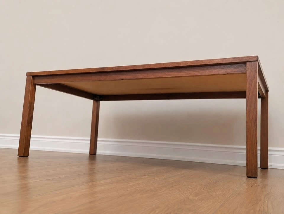 Vintage Teak & Tile Coffee Table – Danish MCM Style - photo 4