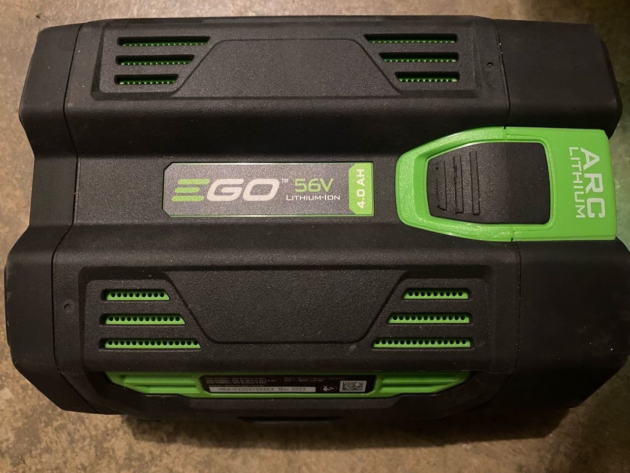 EGO Power+ 56V 4.0Ah ARC Lithium Battery (BA2242T) - photo 2