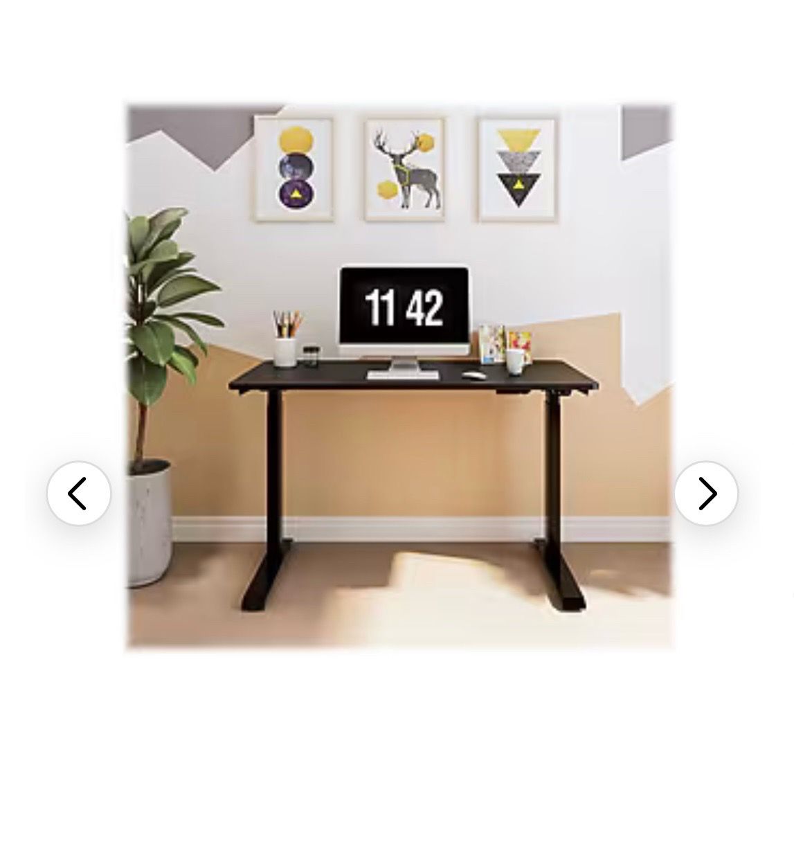 Black Electric Adjustable Standing Desk - photo 2