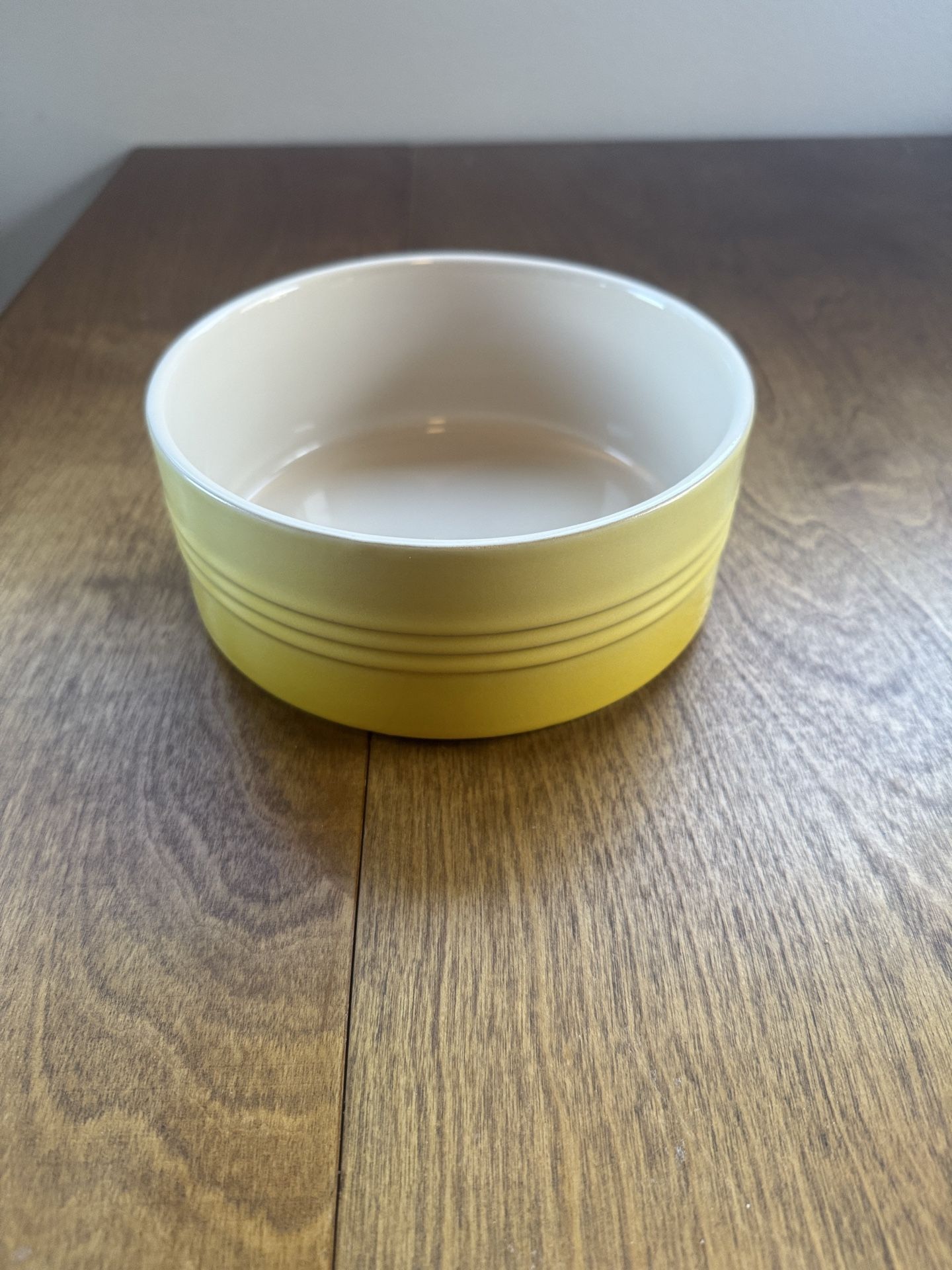 Le Creuset Stoneware Soufflé Dish Soleil Yellow