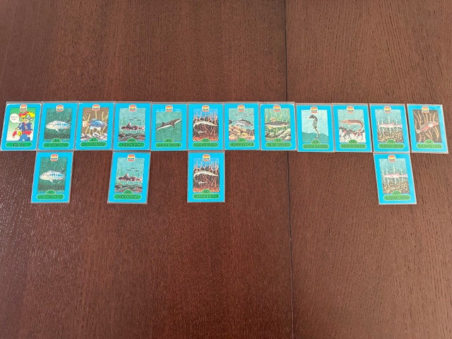 Burger King Kids Club Fish Cards