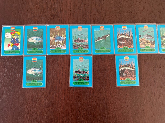 Burger King Kids Club Fish Cards - photo 2