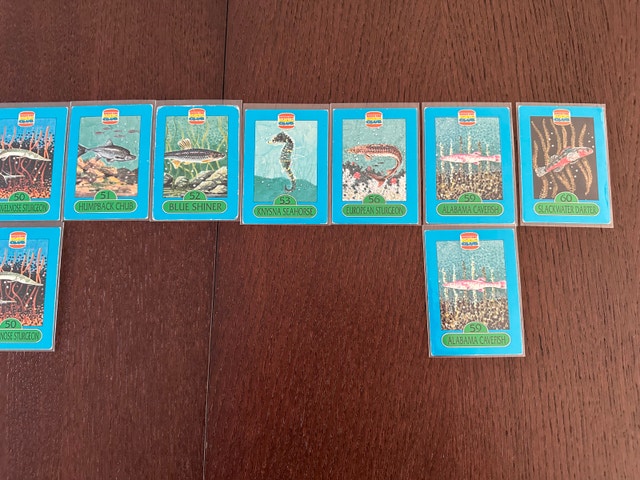 Burger King Kids Club Fish Cards - photo 3