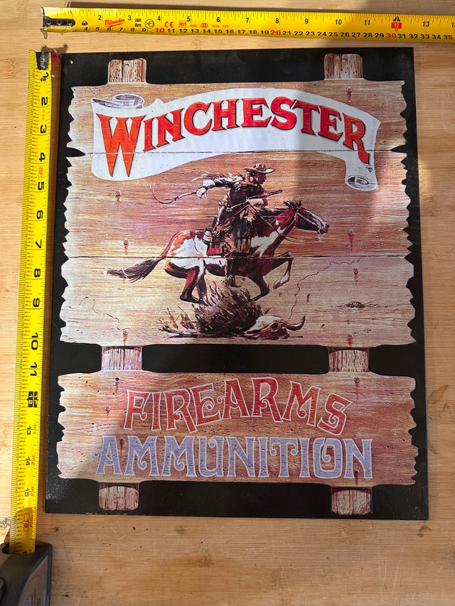 Winchester Metal Sign
