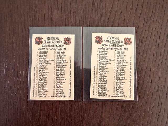 OddBall Esso NHL All-Star Stickers - Mario Lemieux & Guy Lafleur - photo 2
