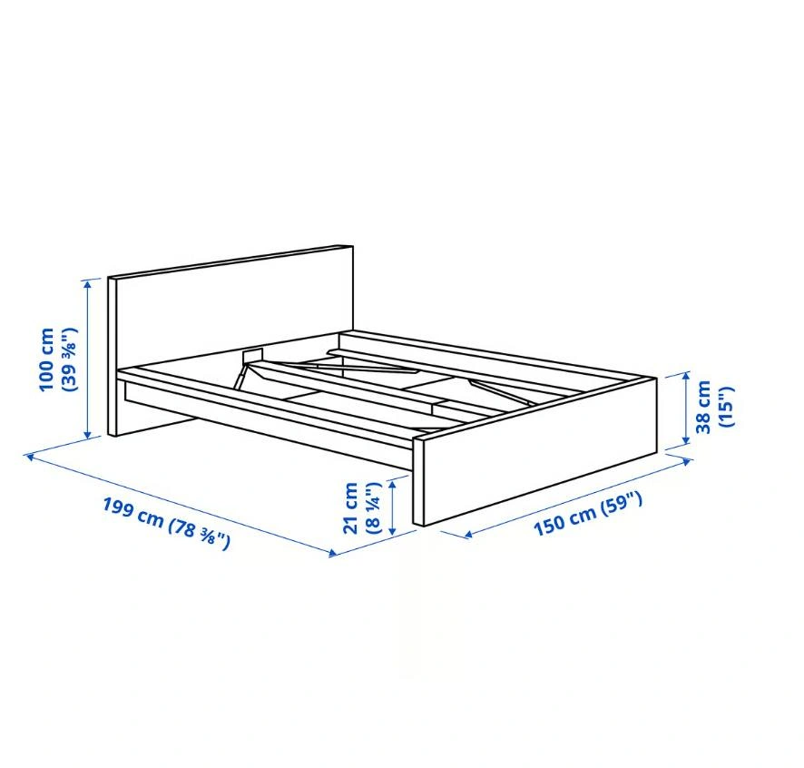 Full Size White Bed Frame - photo 4
