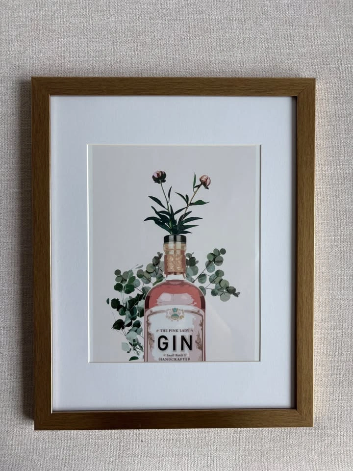 Framed Cocktail-themed Artwork (Set of 6) - photo 3