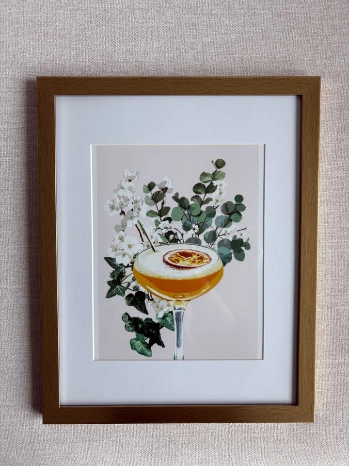 Framed Cocktail-themed Artwork (Set of 6) - photo 4