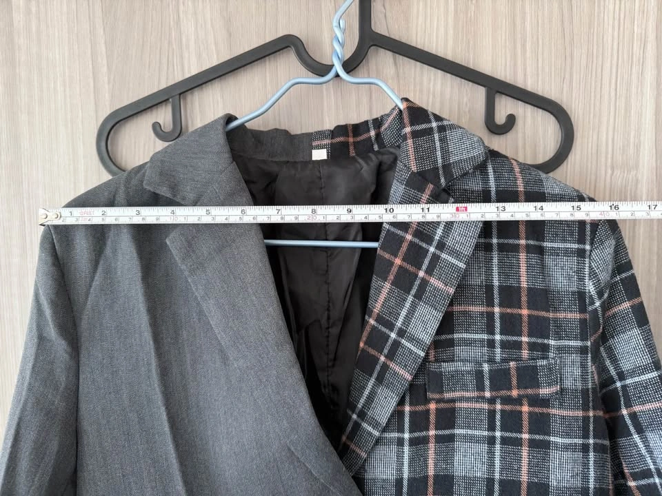 Two-Tone Patchwork Blazer - photo 2