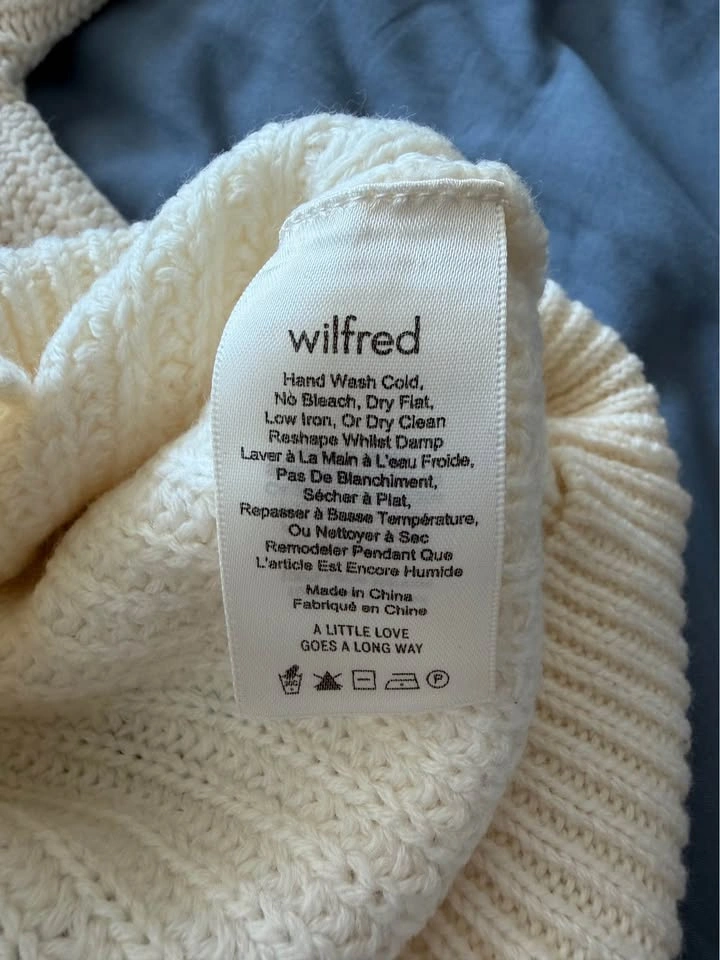 Wilfred Cream Turtleneck Sweater - photo 2
