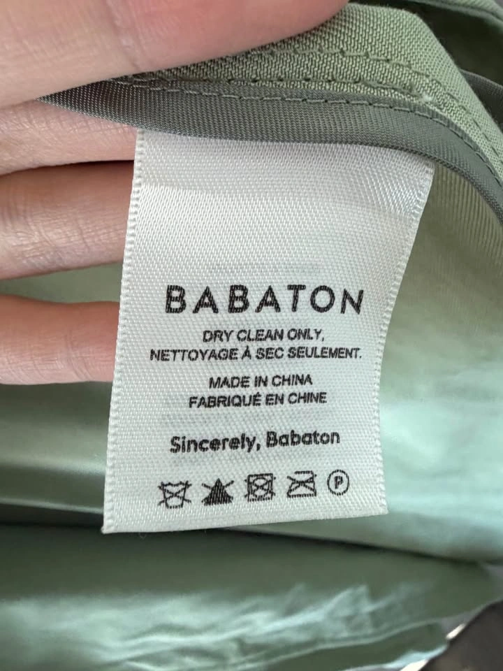 Babaton XS Trench Coat - Avocado Green - photo 4