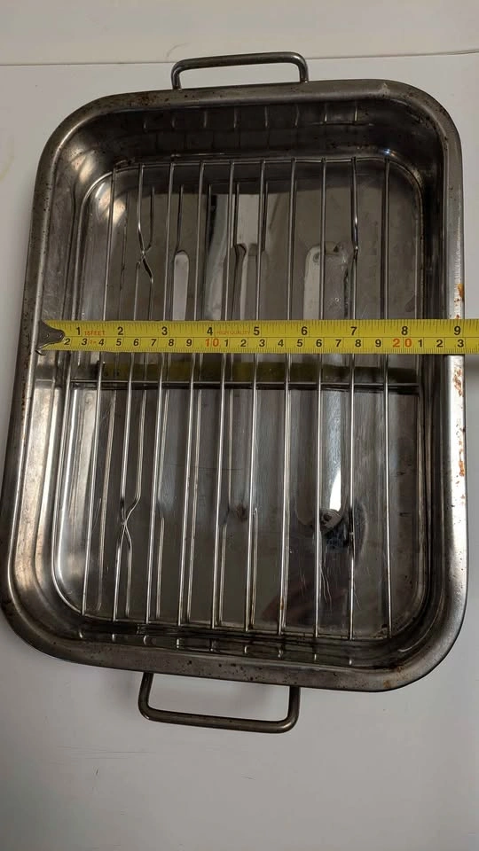 Stainless Steel Roasting Pan with Rack - photo 2