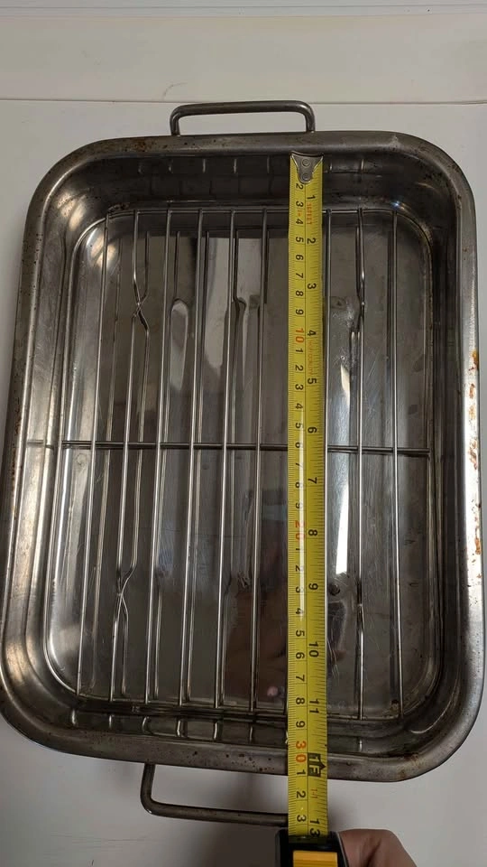 Stainless Steel Roasting Pan with Rack - photo 3