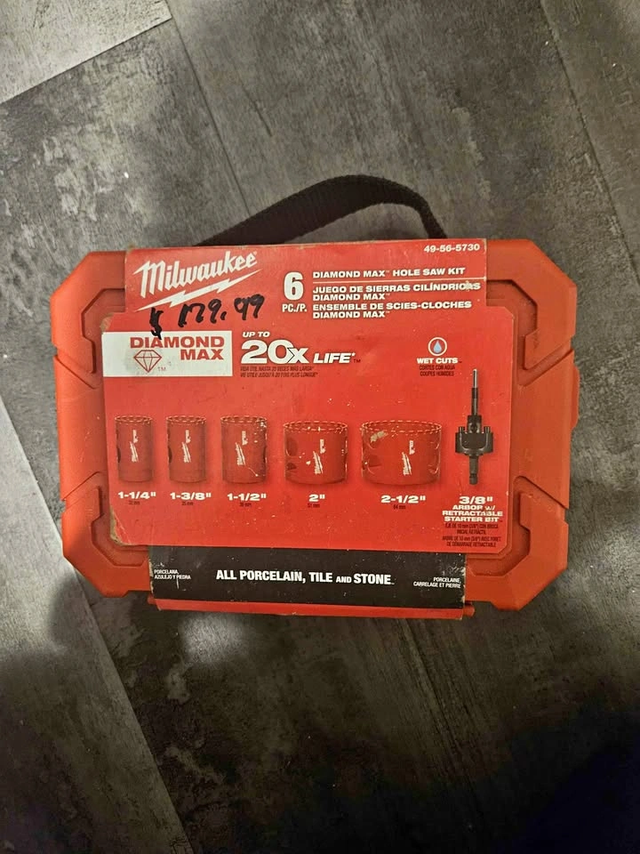 Milwaukee Diamond Max 6-Piece Hole Saw Kit