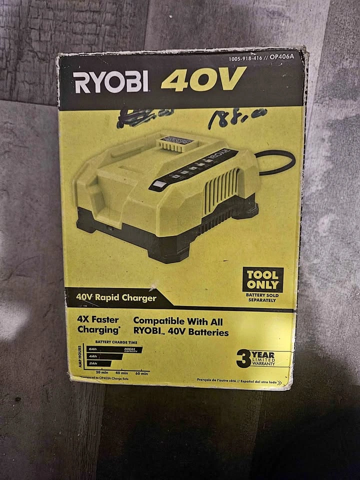 Ryobi 40V Rapid Charger