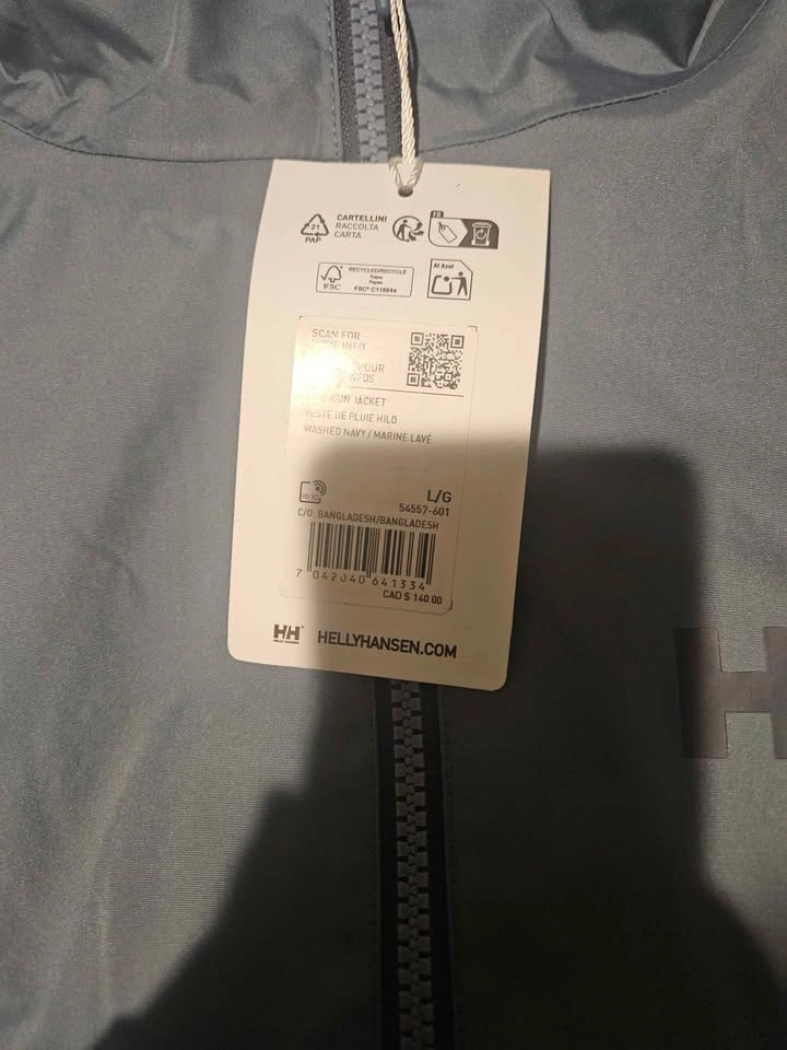Helly Hansen Hilo Rain Jacket Size L - photo 2