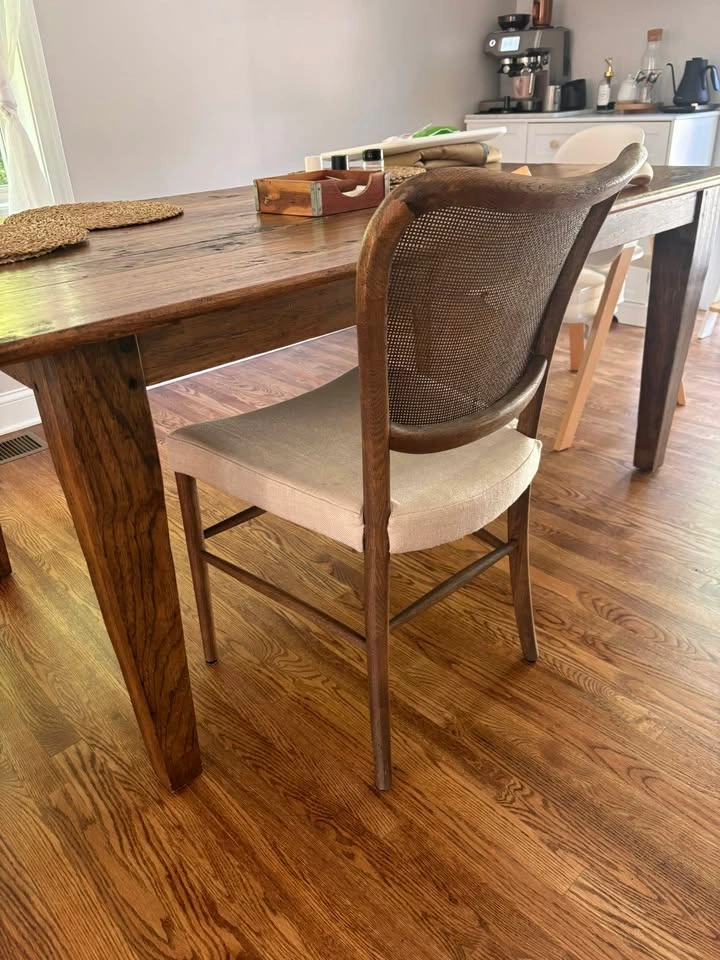 Rustic Reclaimed Wood Dining Table, solid oak, farmhouse table - photo 4