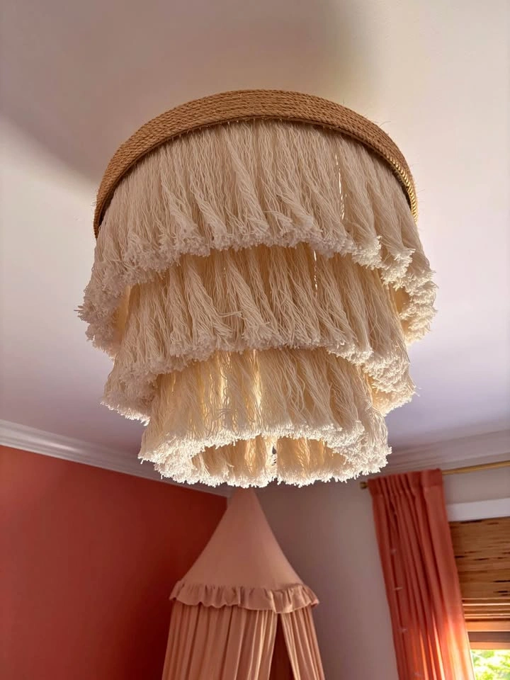 Boho Light, chandelier, light fixture, hand made