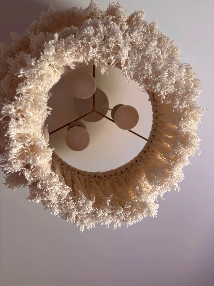 Boho Light, chandelier, light fixture, hand made - photo 3