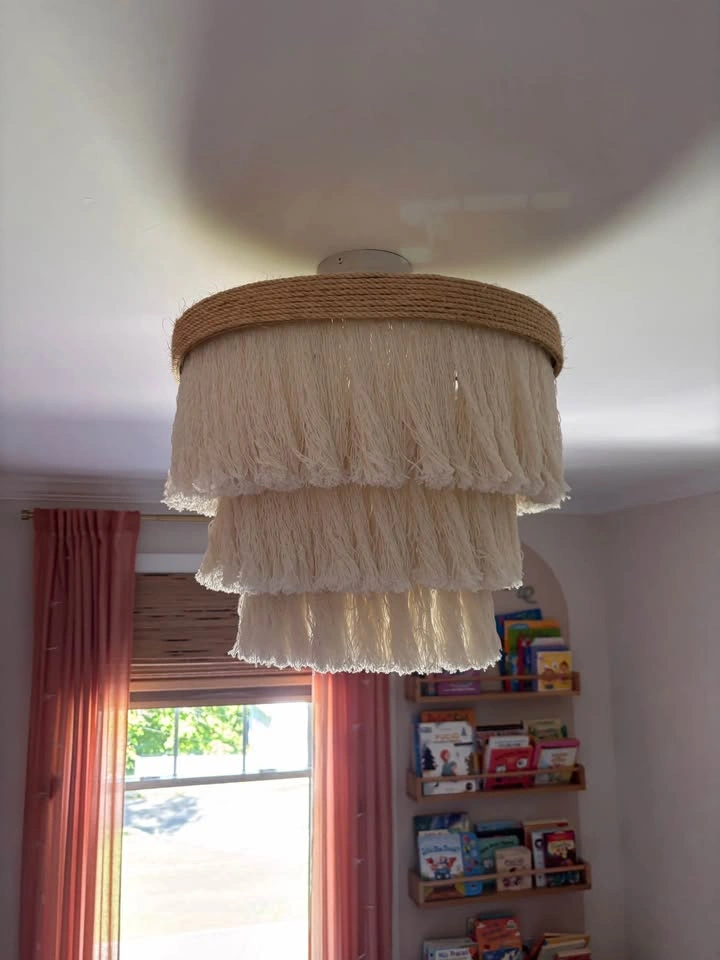 Boho Light, chandelier, light fixture, hand made - photo 4