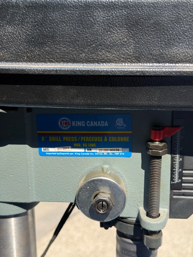 Bench Drill Press 8” – King Canada KC-108C - photo 5