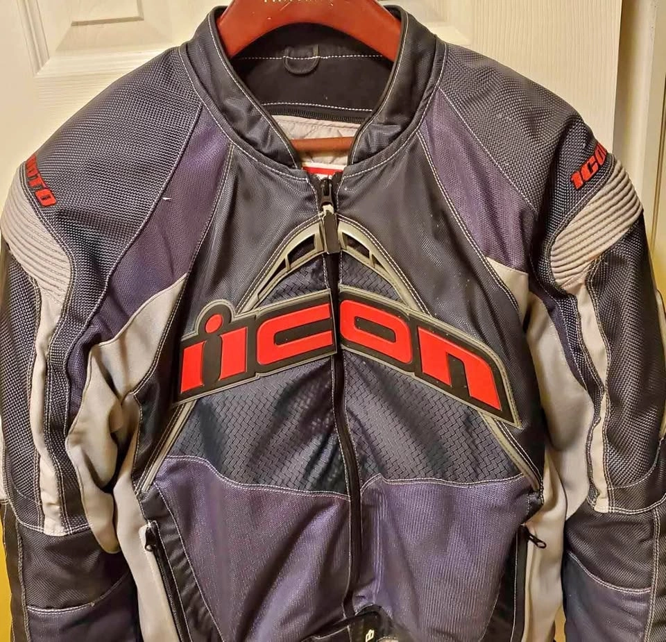 Icon Contra Textile XL Motorcycle Jacket Great Condition