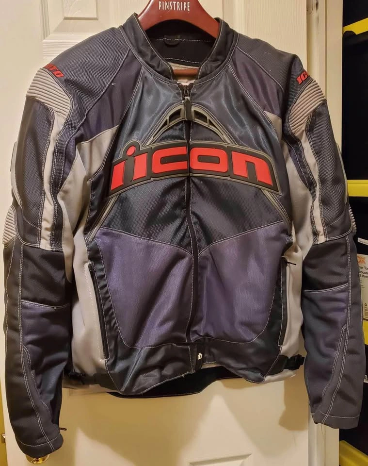 Icon Contra Textile XL Motorcycle Jacket Great Condition - photo 3