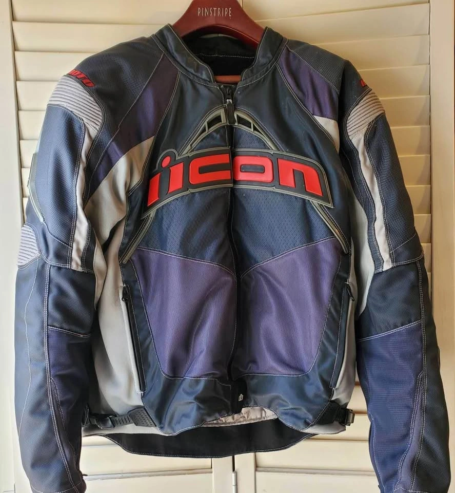 Icon Contra Textile XL Motorcycle Jacket Great Condition - photo 5