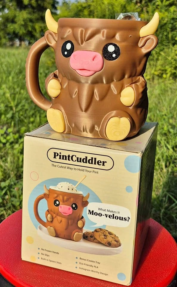 PintCuddler Cow Ice Cream Pint Holder
