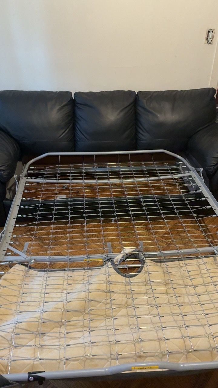 Black Leather Two-Seater Sofa - photo 3