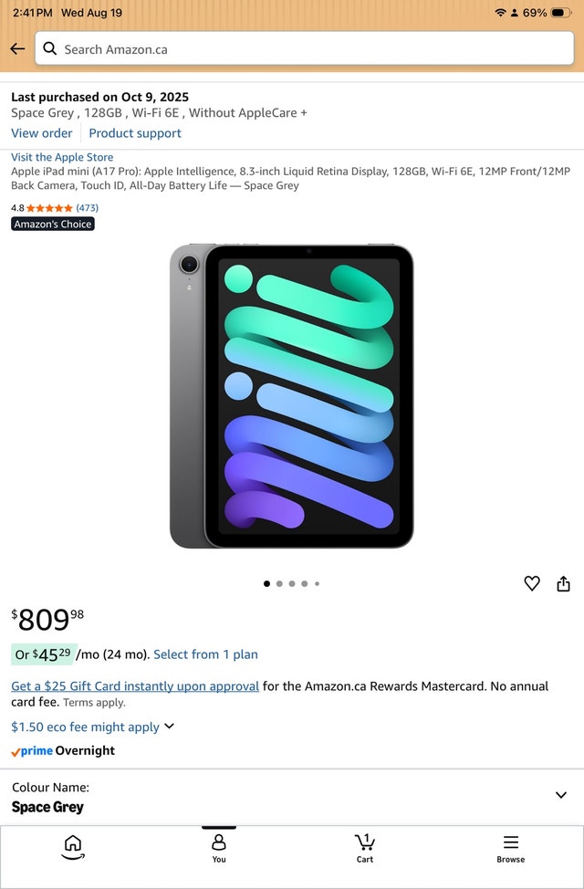 Apple Ipad mini (A17 pro)