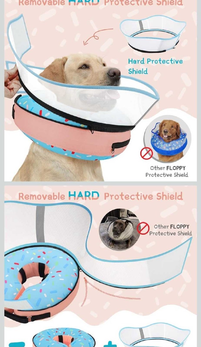 Supet Raised Inflatable Dog Cone Collar to Stop Licking - photo 2